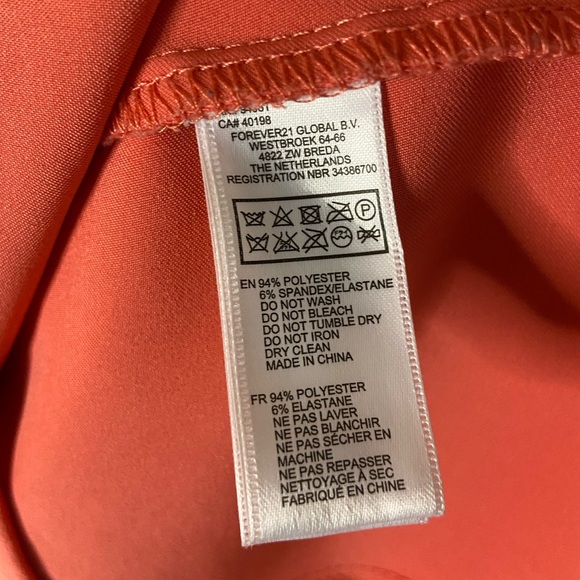 Forever 21 Pink Salmon Dress w/Back Zipper - Picture 9 of 9